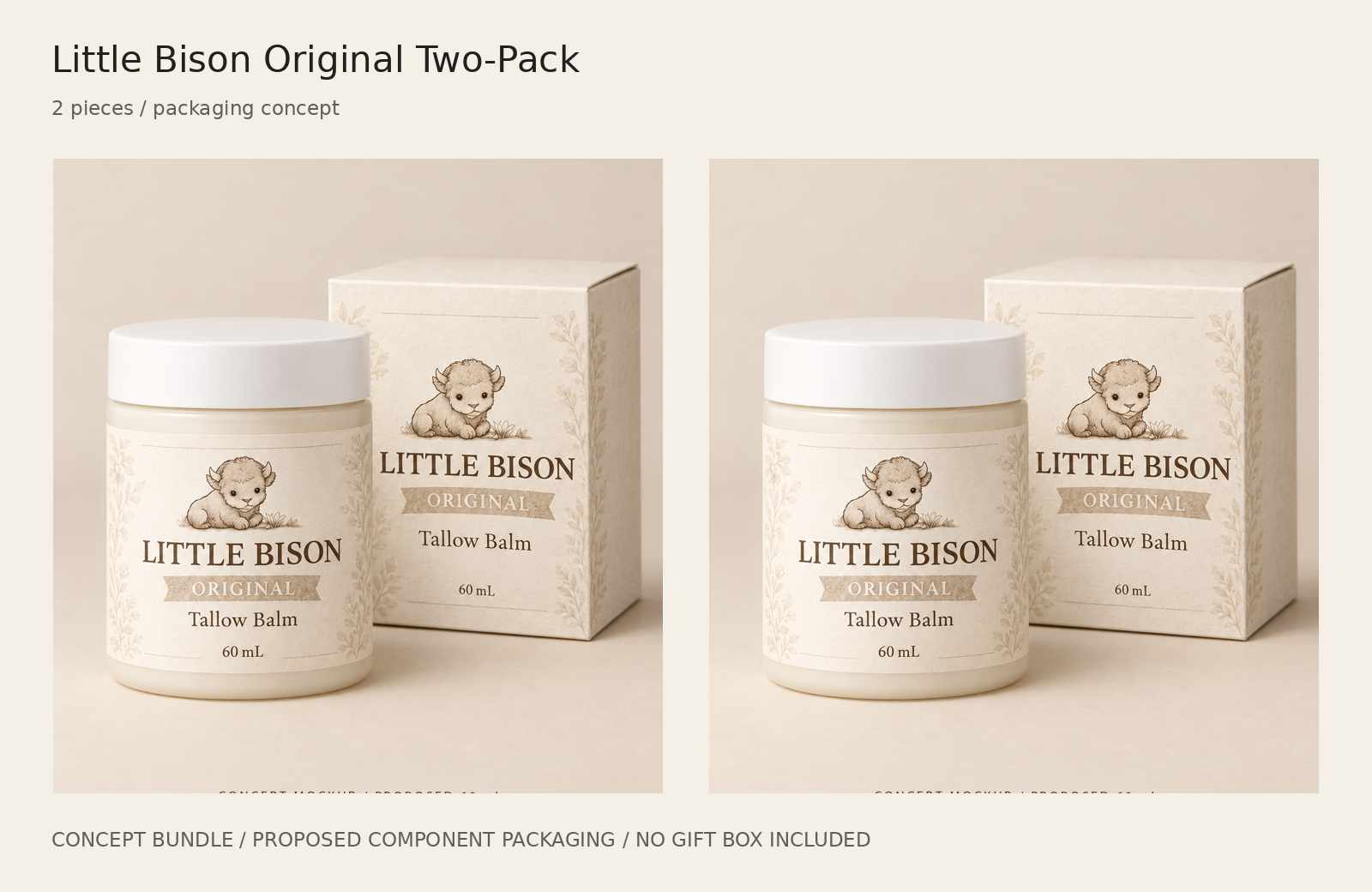 Little Bison Original Two-Pack concept bundle; proposed component packaging